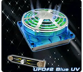 THERMALTAKE A2218 UFO FAN Blue UV / Větráček 90x90x38mm / 1300-3600RPM