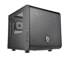THERMALTAKE Core V1CA-1B8-00S1WN-00 / mITX / USB3.0 / bez zdroje / průhledná bočnice / černá