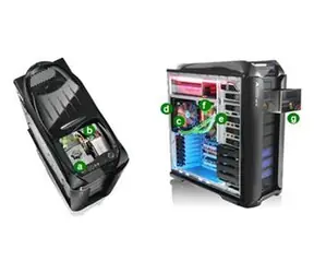 THERMALTAKE VH800LBWS Armor+ Mx LCS / midi tower / USB 2.0 / bez zdroje / ATX / průhledná bočnice / černá