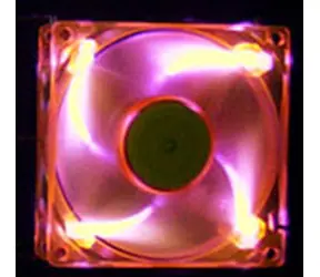 AeroCool AeroFans UV LED oranžová / 80mm / ventilátor / 80X80X25mm