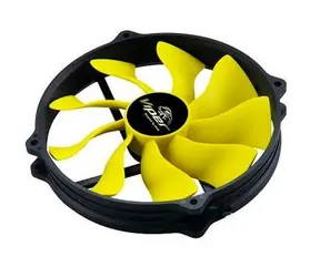 AKASA AK-FN073 Viper R / ventilátor 14cm / Hydro-dynamické ložisko / reg. PWM / žlutý