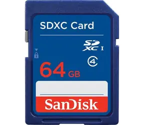 SanDisk SDXC 64GB / Class 4 / vhodné pro HD