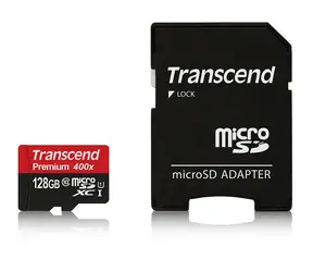 Transcend Micro SDXC 128GB + Adaptér
