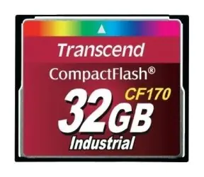 Transcend CF170 32GB / CF CARD / UDMA0-5 / MDMA0-2 / PIO0-6 / R:90MBs / W:60MBs
