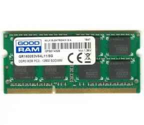 GOODRAM 8GB 1600MHz / SODIMM / DDR3 / CL11 / 1.35V 