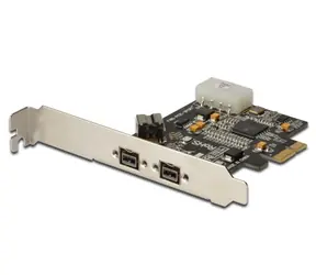Digitus IEEE 1394b Interface Card / PCIexpress / 3 Port / 2x9-Pin Extern+1x9-Pin Intern XIO2213B chipset