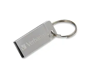 Verbatim Store 'n' Go Metal Executive 64GB stříbrná / Flash Disk / USB 2.0 / čtení: 80MBs / zápis: 25MBs