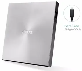 ASUS SDRW-08U9M-U stříbrná / slim / USB 2.0 / USB-C