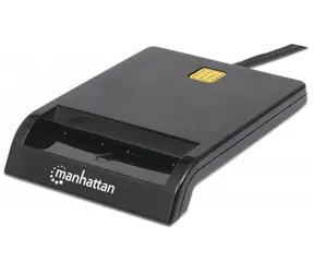 Manhattan Smart externí USB čtečka karet / USB 1.1 / eObčanka / eidentita / eBanking