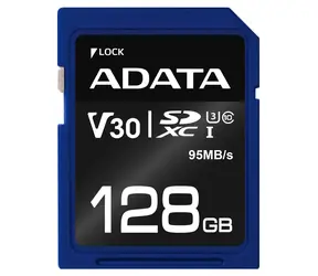 ADATA Premier Pro 128GB SDXC / UHS-I / U3 / V30 / CL10 / R: 95MBs / 60MBs