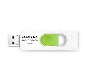 ADATA UV320 32GB bílo-zelená / Flash Disk / USB 3.1