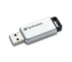 Verbatim Secure Pro 32GB stříbrná / Flash disk / USB 3.0 / čtení: až 35 MBs / zápis: až 100 MBs