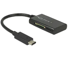 DeLock USB 3.1 Gen 1 čtečka karet USB Type-C samec / 4 sloty