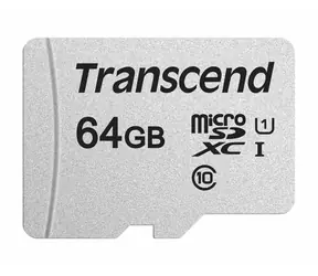 Transcend 300S Micro SDXC 64GB / UHS-I / U1 / R: 95MBs / W: 25MBs