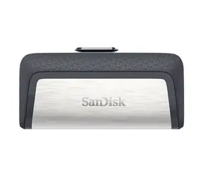 SanDisk Ultra Dual 64 GB střibrno-černá / Flash Disk / 64 GB / USB 3.1 (A & Type-C) / rychlost až 150MBs /