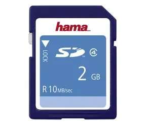 Hama SD 2 GB / SD / 2GB / Class 4 / čtení 10MBs / zápis 5MBs