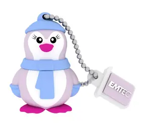 EMTEC M336 Animalitos Lady Penguin 16GB / Flash disk / USB 2.0 / čtení: 15MBs / zápis: 5MBs