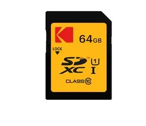 EMTEC Kodak SDXC 580X 64GB / Class 10 / UHS-I / U1 / čtení: 85MBs / zápis: 20MBs / vhodné pro FullHD