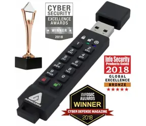 Apricorn Aegis Secure Key 3Z 64GB / 256-Bit AES XTS / Flash Disk / šifrování 256-it AES / USB 3.0