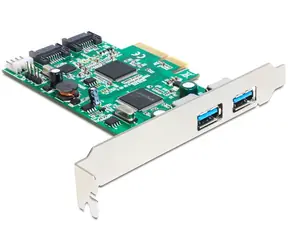Delock PCI Express Karta > 2 x externí USB 3.0, 2 x interní SATA 6 Gb/s