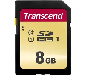 Transcend 500S 8GB / SDHC paměťová karta / Class 10 / UHS-I (Ultimate) / R: 95MBps / W: 60MBps