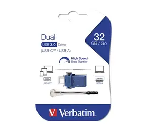 Verbatim Store 'n' Go OTG Dual Drive 32GB černá / Flash Disk / USB 3.0 / USB-C
