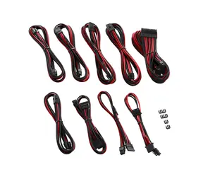 CableMod PRO ModMesh C-Series Kabel Kit pro Corsair Rmi & RMx - černo-červená