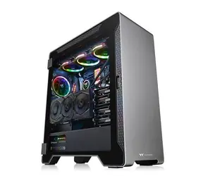 THERMALTAKE case A500 ALUMINIUM TG černá / MidiTower / USB 2.0 | USB 3.0 / bez zdroje / ATX / průhledná bočnice