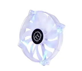 THERMALTAKE Pure 20 Transparent LED ventilátor / svítící / 200 x 200 x 30 mm / 800 RPM / 28.2 dB / modrá