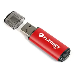 PLATINET X-Depo 16GB červená / flash disk / USB 2.0 / zápis: 8MBs; čtení: 22MBs