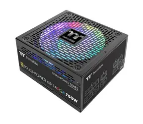 THERMALTAKE Toughpower GF1 ARGB 750W / aktivní PFC / ATX 12V 2.4 / 140mm ventilátor / 80PLUS Gold / černá