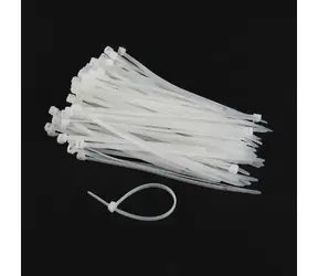 Gembird nylonové stahovací pásky / 100mm x 2.5mm / 100 ks / bílá