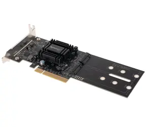Synology M2D18 / duální rozšiřující karta pro dva M.2 NVMe/SATA SSD / PCIe 2.0 x8 / 2280 & 2260 & 2242
