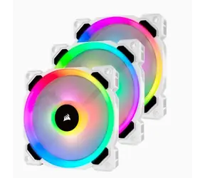 Corsair LL120 RGB Dual Light Loop RGB (3ks) / 120 mm / 36 dB @ 2200 RPM / 63 CFM / PWM / bílá