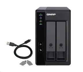 QNAP TR-002 / Rozšiřující jednotka pro PC & QNAP NAS / 2x SATA / 1x USB 3.1 typu C - Gen 2