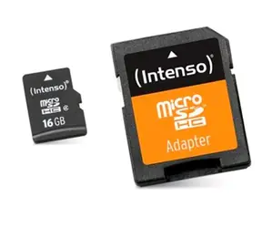 INTENSO micro SDHC karta 16GB Class 10 + SD adaptér