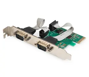 DIGITUS adaptér PCI 2x DSUB 9 / +low profile / čipová sada: ASIX99100