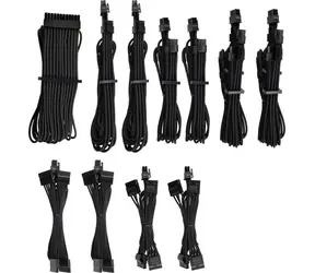 Corsair Premium Pro Sleeved PSU kabely (Gen 4) černá / textilní opletení / určeno pro modulární PSU