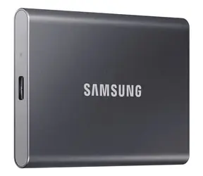SAMSUNG T7 Externí SSD disk 1TB šedá / Externí SSD / R: 1050 MBs & W: 1000MBs / USB-C / 3y