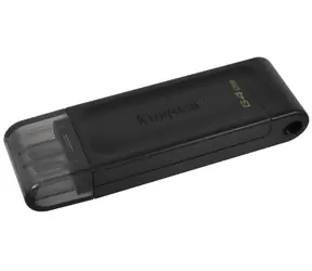 Kingston DataTraveler 70 64GB černá / Flash Disk / USB 3.2 Gen 1 - (USB-C 3.0)