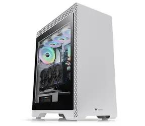 THERMALTAKE S500 Tempered Glass Snow Edition bílá / ATX / bez zdroje / USB 3.0 & USB 2.0 / průhledná bočnice