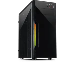 Inter-Tech B-42 RGB černá / ATX / bez zdroje / 1x USB 3.0 & 2x USB 2.0 / průhledná bočnice
