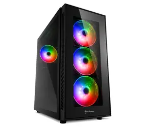 Sharkoon TG5 Pro RGB černá / ATX / 2x USB 3.0 + 2x USB 2.0 / bez zdroje / průhledná bočnice