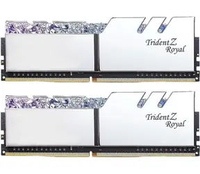 G.Skill Trident Z Royal Silver 32GB (2x16GB) 3200MHz / DDR4 / CL16-18-18-38 / 1.35V / XMP 2.0 / LED podsvícení