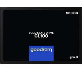GOODRAM CL100 Gen. 3 960GB / 2.5" / SATA III / 3D-NAND TLC / R: 540MBs / W: 460MBs 