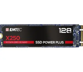 EMTEC Power Plus X250 128GB / M.2 / SATA III / 3D TLC / R:520MBps / W:500MBps / MTBF 2mh / 3y