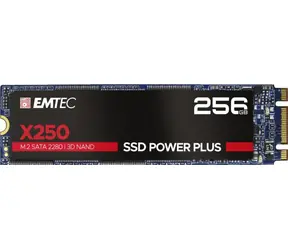EMTEC Power Plus X250 256GB / M.2 / SATA III / 3D TLC / R:520MBps / W:500MBps / MTBF 2mh / 3y