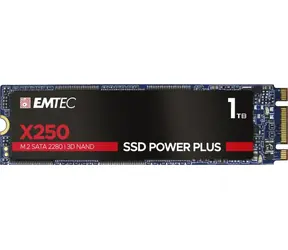 EMTEC Power Plus X250 1TB / M.2 / SATA III / 3D TLC / R:520MBps / W:500MBps / MTBF 2mh / 3y