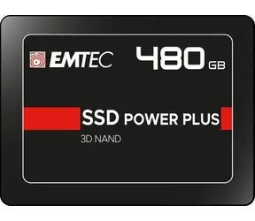 EMTEC Power Plus X150 480GB / 2.5" / SATA III / 3D TLC / R:520MBps / W:500MBps / IOPS: 70K&80K / MTBF 2mh / 3y