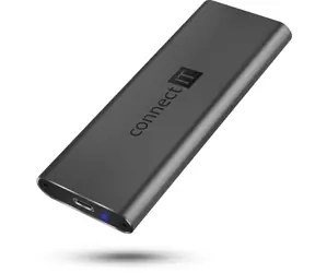 CONNECT IT AluSafe / Externí box pro M.2 NVMe SSD disky / 10 Gbps / USB-C 3.2 Gen2 / 2230 & 2242 & 2260 & 2280 mm
